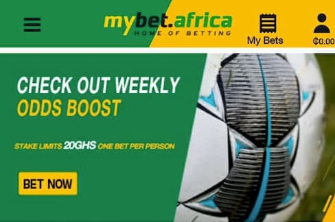Mybet weekly odds boost promotion