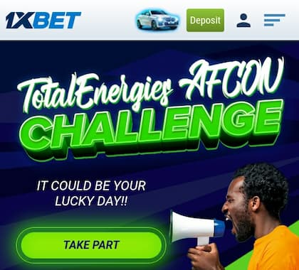 1xbet total energies afcon challenge page