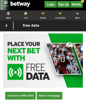 free data on betway