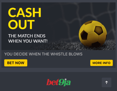 cash out feature on bet9ja