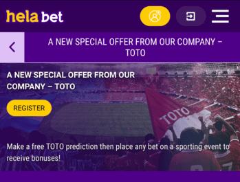 toto offer on helabet