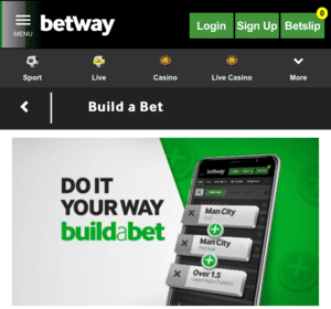 Betway build a bet offer