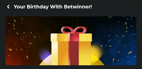 Betwinner birthday offer