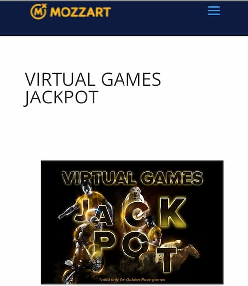 Mozzartbet virtual games jackpot promo