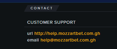 Mozzartbet customer support Ghana