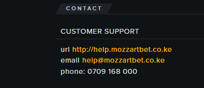 Mozzartbet customer support Kenya