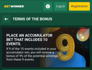 Lucky9 Offer on Betwinner