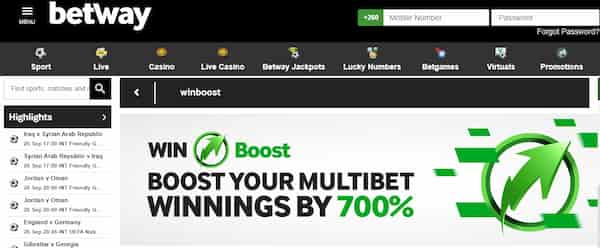 Betway Win Boost Mutlibet offer