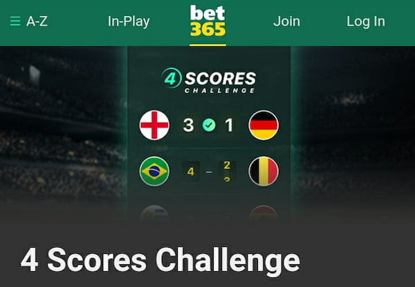 bet365 4 scores world cup promo