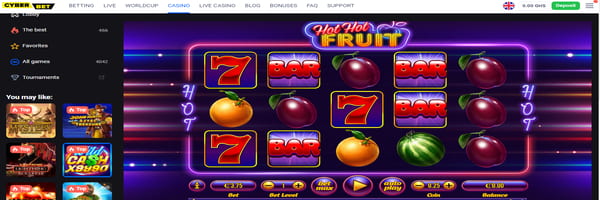 Cyberbet Hot Hot Fruit casino