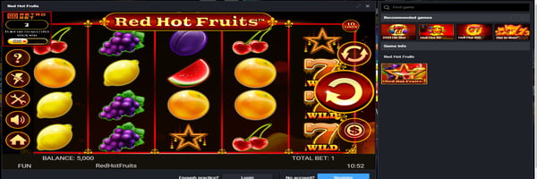 Mozzartbet Hot Hot Fruit casino slot
