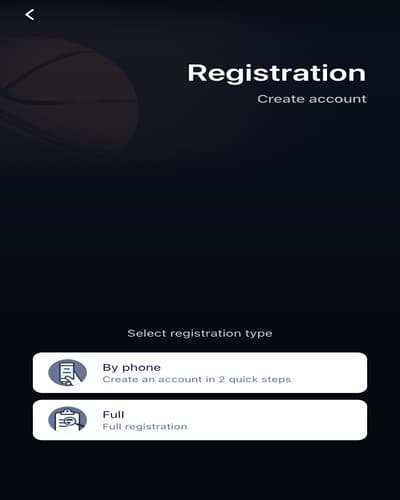 Paripesa App Registration