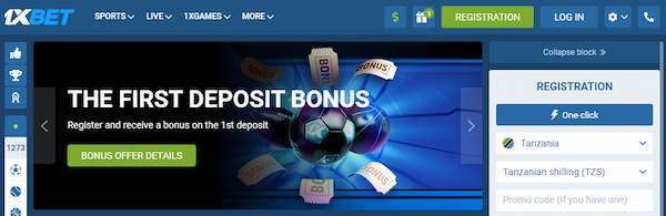 1xBet how to register account
