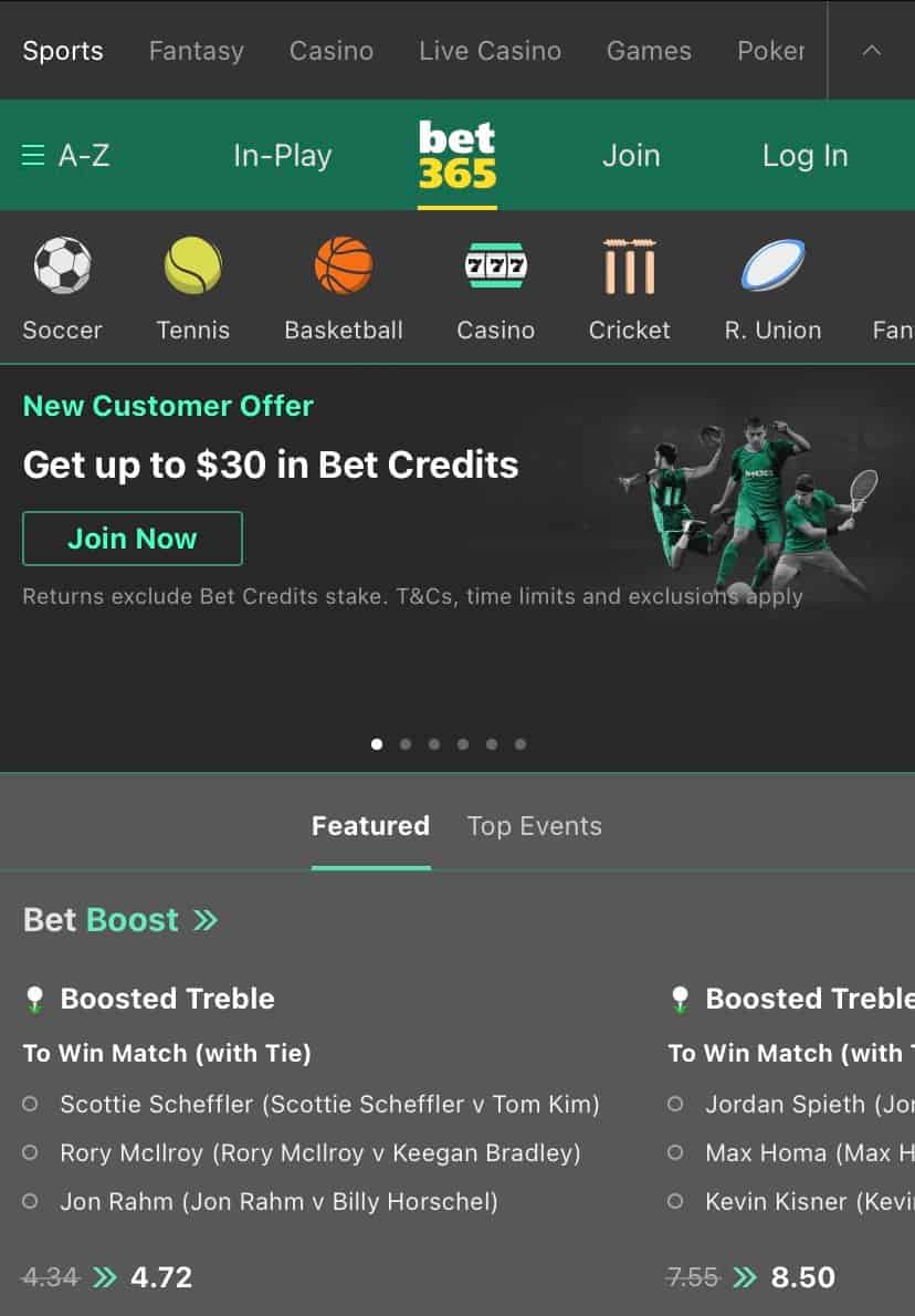 bet365 bonus homepage