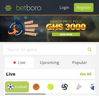 Betboro login and register home page