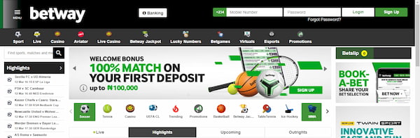 Betway Sign Up Home