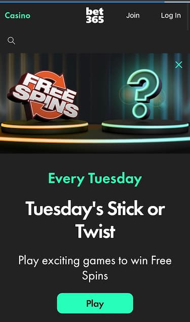 Bet365 Tuesday Stick or Twist