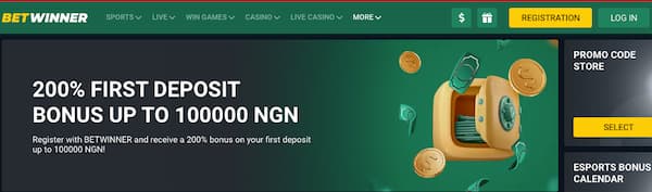 Betwinner Nigeria Homepage