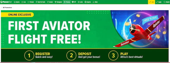first aviator flight for free at premierbet