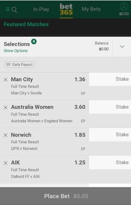 Bet365 How to Place a Bet