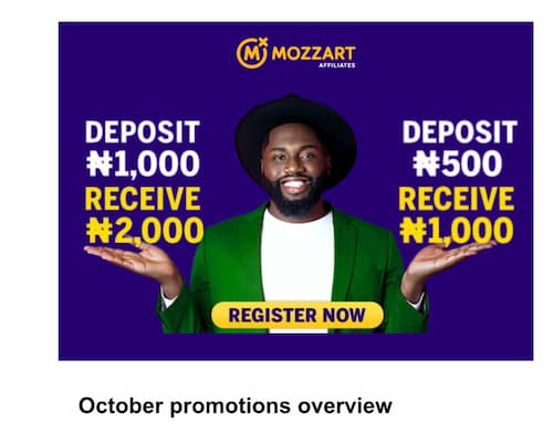 Mozzartbet October Promo