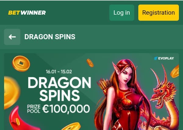 Betwinner Dragon Spins