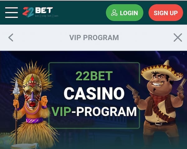 22bet Casino VIP Program
